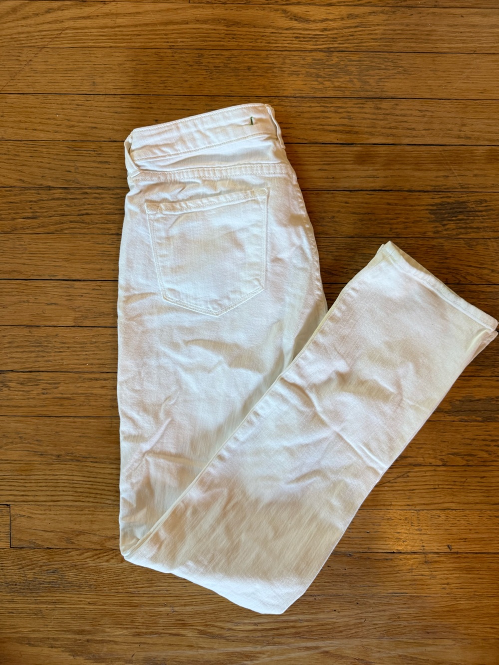 J Brand Straight-Leg White Jeans